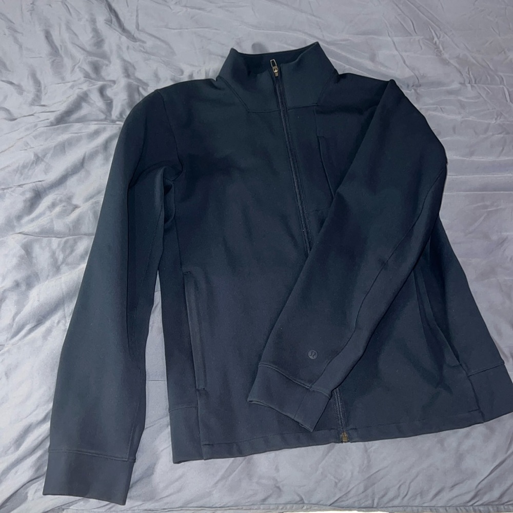 Lululemon Men Sojourn Navy Blue Zip Up